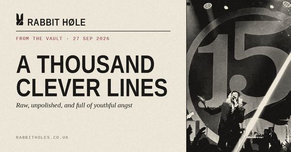 From The Vault: A Thousand Clever Lines · Taking Back Sunday, Tell All Your Friends, printed by Rabbit Høle.
