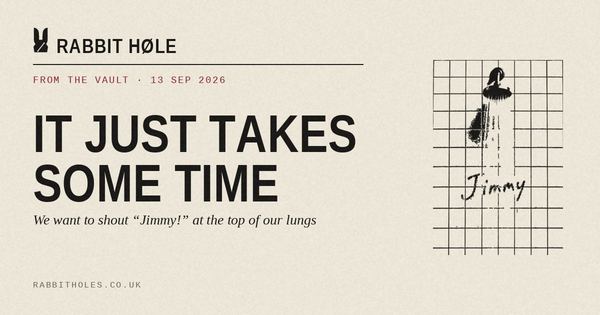 From The Vault: It Just Takes Some Time · Jimmy Eat World, Bleed American, printed by Rabbit Høle.