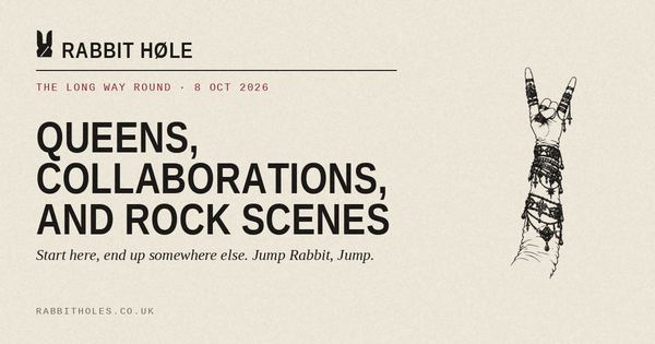 The Long Way Round: Queens, Collaborations, and Rock Scenes (8 October 2026), printed by Rabbit Høle.