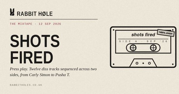 The Mixtape: Shots Fired (12 September 2026), printed by Rabbit Høle.