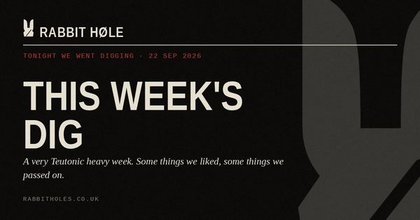 This Week's Dig (22 September 2026), printed by Rabbit Høle.